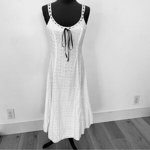 Betsey Johnson White Midi Dress